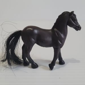 Vintage MMTL 2001 Black Morgan Buckskin Horse 2.5" Tall.